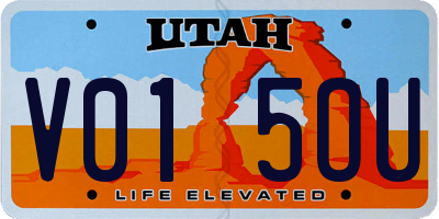 UT license plate V015OU