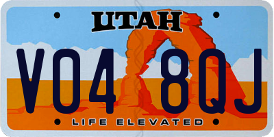 UT license plate V048QJ