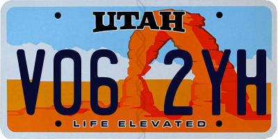 UT license plate V062YH