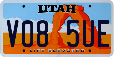 UT license plate V085UE