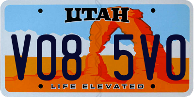UT license plate V085VO