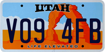 UT license plate V094FB