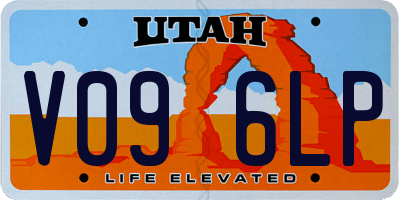 UT license plate V096LP