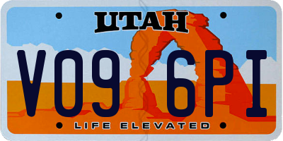 UT license plate V096PI