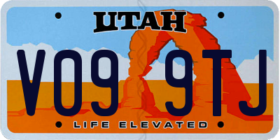 UT license plate V099TJ