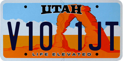 UT license plate V101JT