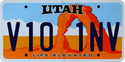 UT license plate V101NV