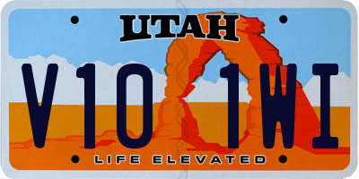 UT license plate V101WI