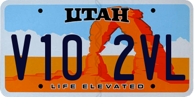 UT license plate V102VL