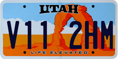 UT license plate V112HM