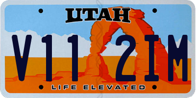 UT license plate V112IM