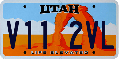UT license plate V112VL