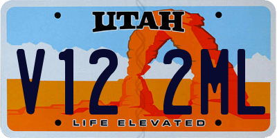 UT license plate V122ML