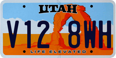 UT license plate V128WH