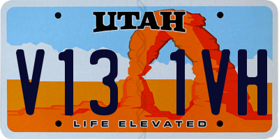 UT license plate V131VH