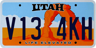 UT license plate V134KH