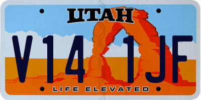 UT license plate V141JF