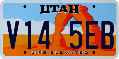 UT license plate V145EB