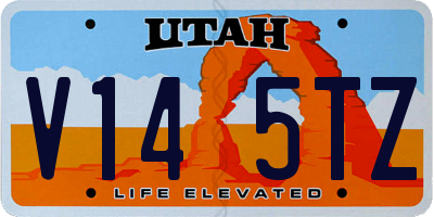 UT license plate V145TZ