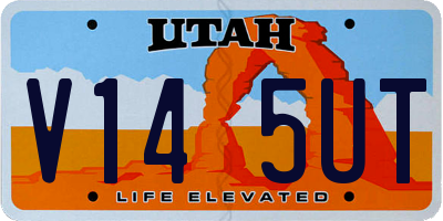 UT license plate V145UT