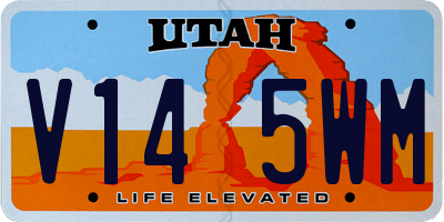 UT license plate V145WM