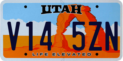 UT license plate V145ZN