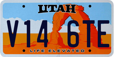 UT license plate V146TE
