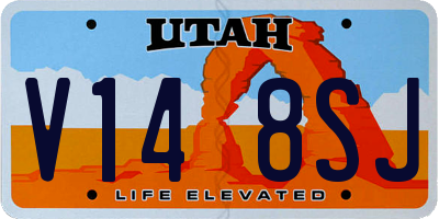 UT license plate V148SJ