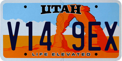 UT license plate V149EX