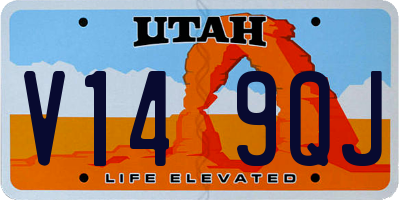 UT license plate V149QJ