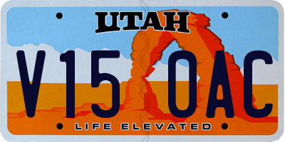 UT license plate V150AC