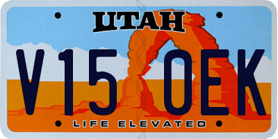 UT license plate V150EK
