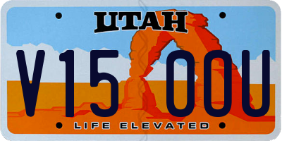 UT license plate V150OU