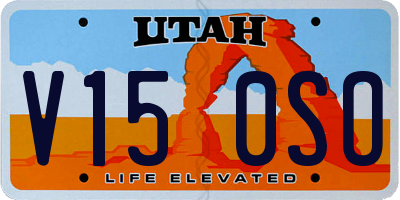 UT license plate V150SO