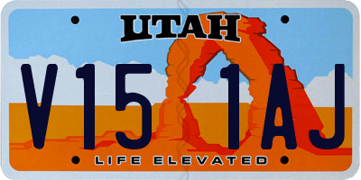 UT license plate V151AJ