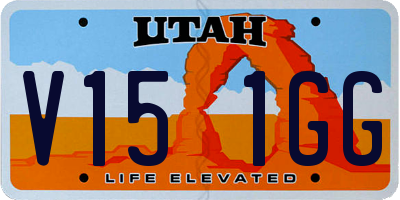 UT license plate V151GG