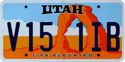 UT license plate V151IB