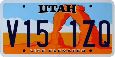 UT license plate V151ZQ