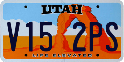 UT license plate V152PS