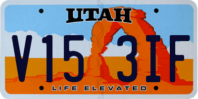 UT license plate V153IF