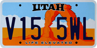 UT license plate V155WL