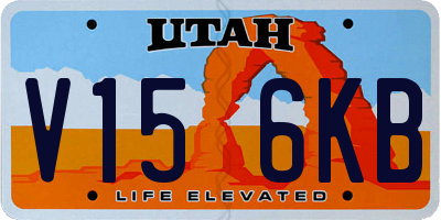 UT license plate V156KB