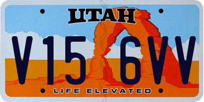 UT license plate V156VV