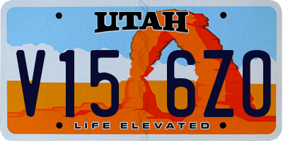 UT license plate V156ZO
