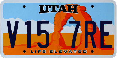 UT license plate V157RE