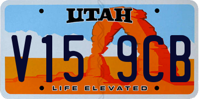 UT license plate V159CB