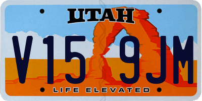 UT license plate V159JM