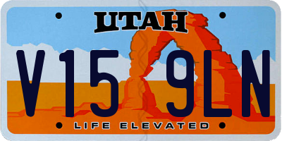 UT license plate V159LN