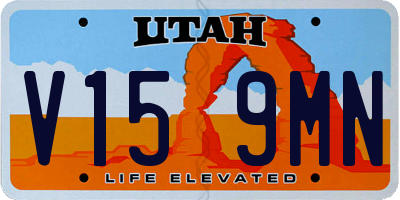 UT license plate V159MN
