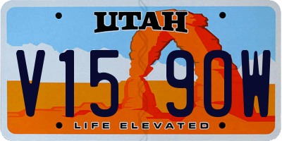 UT license plate V159OW